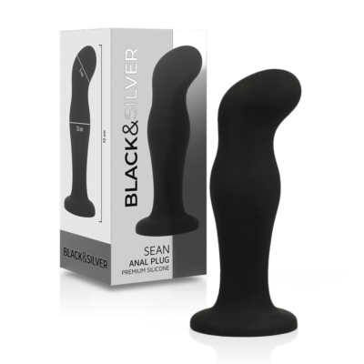 Plug Anal Black&Silver Sean - Premium Silicona