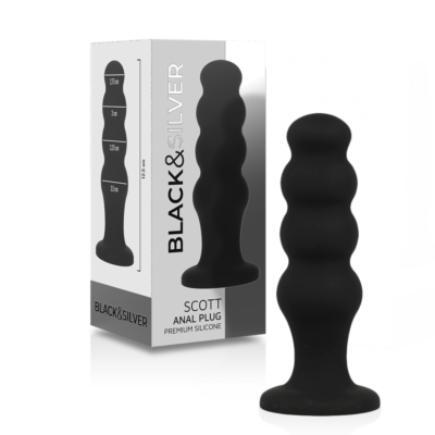Plug Anal BLACK&SILVER Scott Premium Zacht