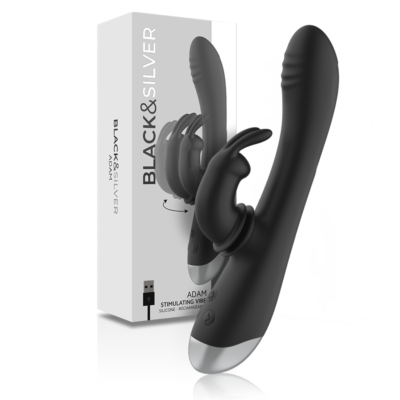 Vibrators BLACK&SILVER Adam Rabbit Stimulator