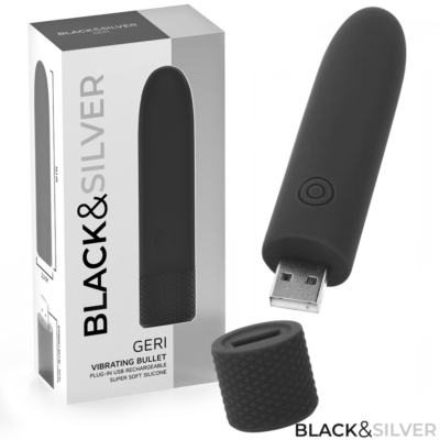 Vibrator BLACK&SILVER GERI Compact & Discreet