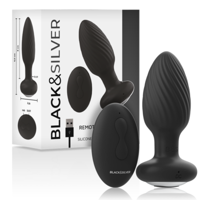 Vibrador Anal Black&Silver Welss Rotator