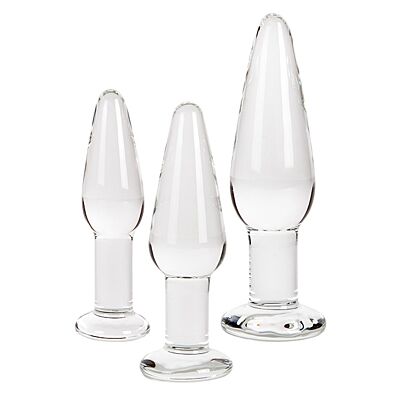 Anaalplug set S Pleasures Crystal APOLLO