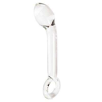 Dildo S Pleasures Crystal Libra met gebogen punt