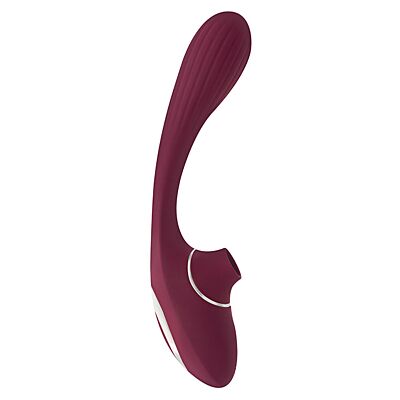 S Pleasures Dual Suction Wine vibrator voor dubbele stimulatie