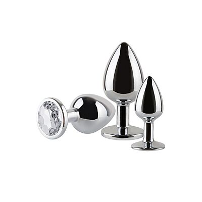 S Pleasures Metal MAX buttplug set (3 maten)