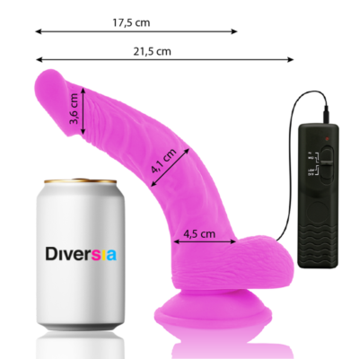 FlexiVibe - Vibrerende Dildo 21,5 cm - Lila