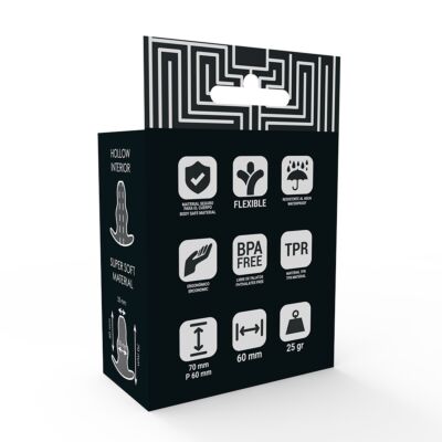 Addicted dilatador anal pequeão  7 cm - transparente