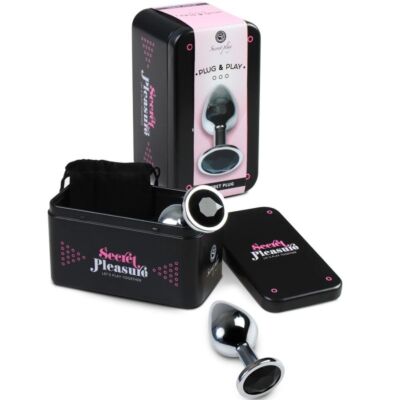 Metalen Zwarte Medium Anale Plug