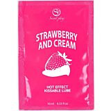 Glijmiddel SECRETPLAY Aardbei & Crème 10 ml | 2-in-1 gebruik