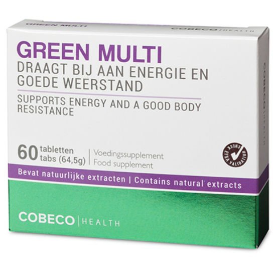 Cobeco green multi vitaminas 60 caps flatpack en/nl