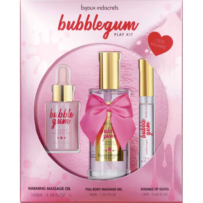 Bijoux - Indiscrets Bubblegum Speelset met Olie, Gel & Lipgloss