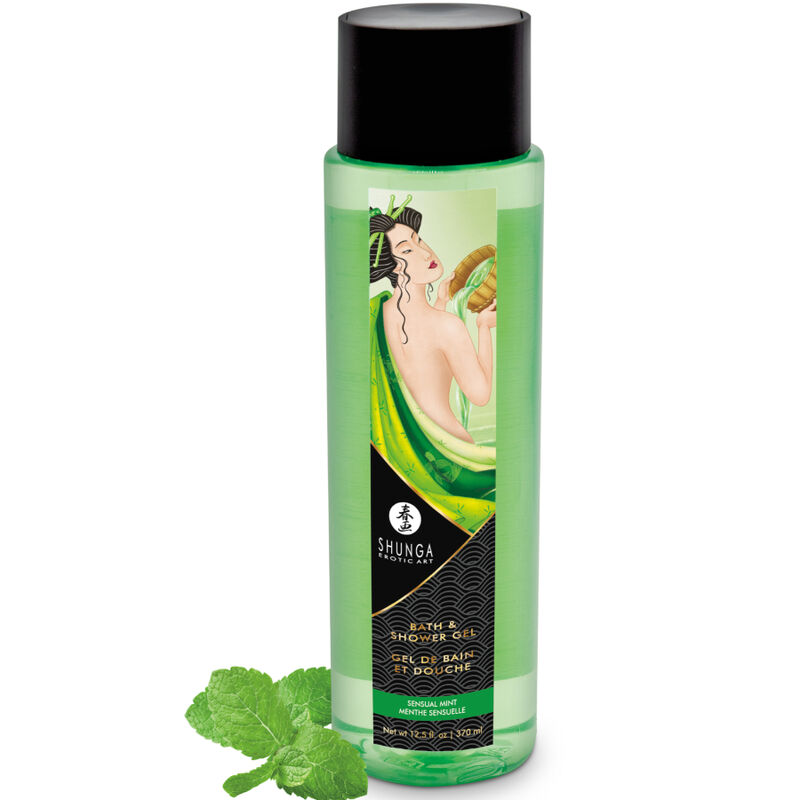 Shunga Bad & Douche Gel Munt 370 ml - Erotische Cosmetica