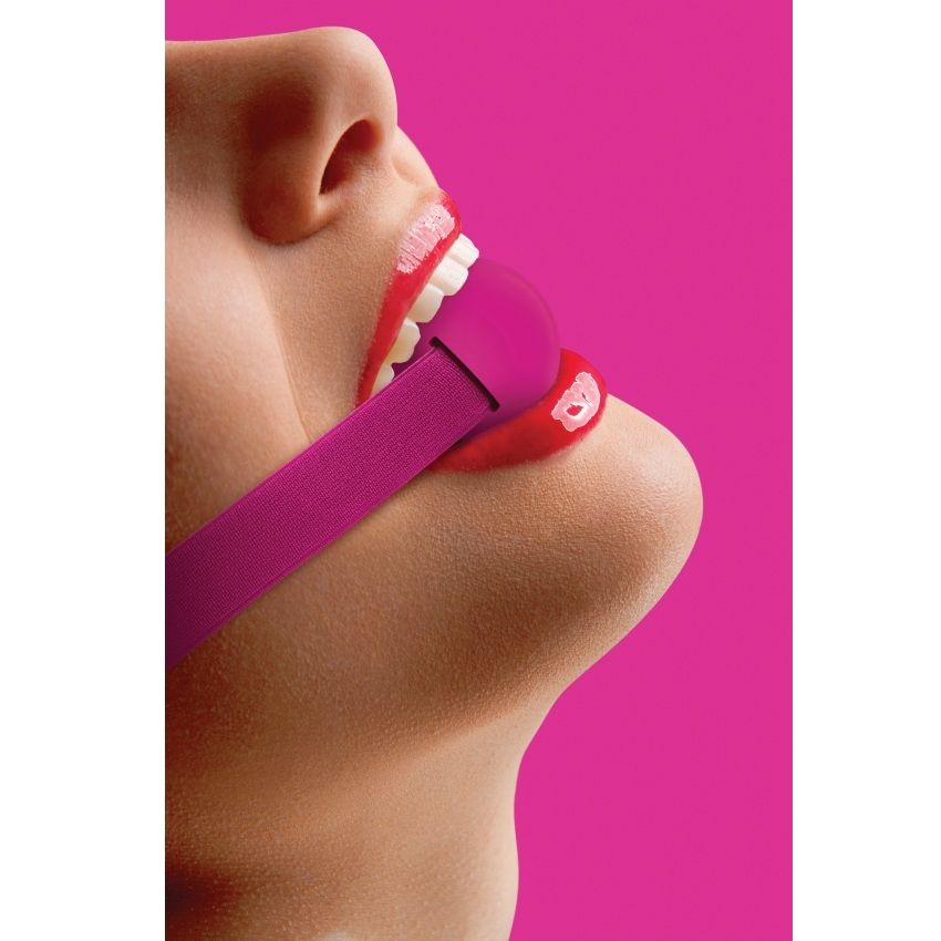 Ouch mordaza elastica rosa