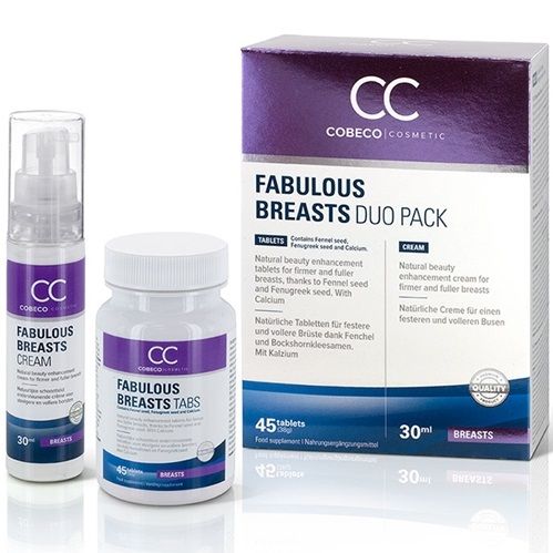 Cobeco fabulous breast duo aumentador pechos 45cap+30ml
