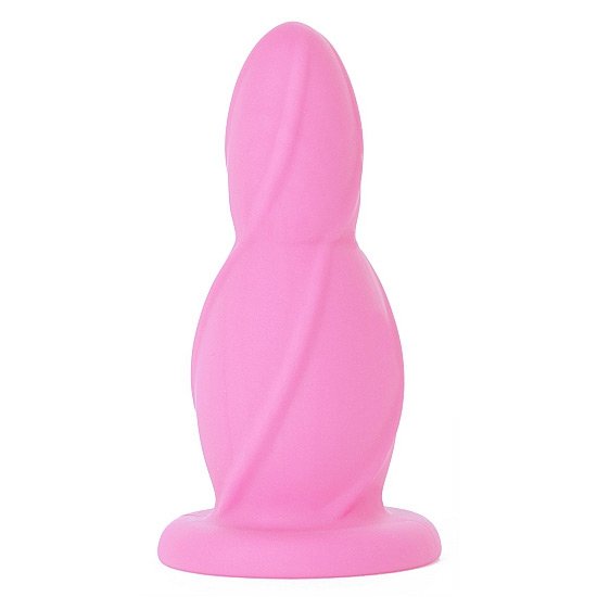 Big anal buttplug rosa silicone