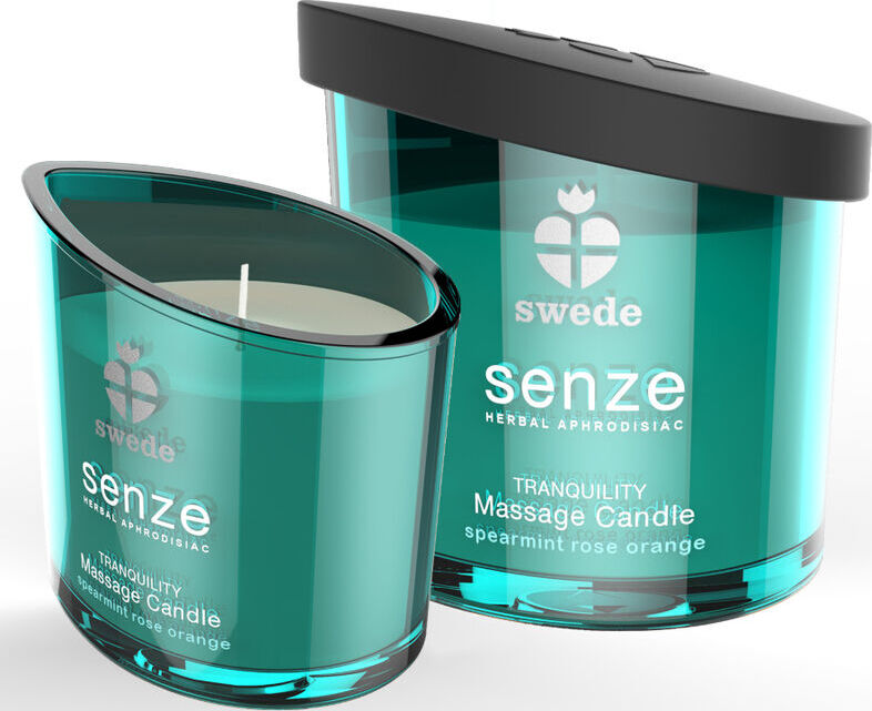 Massagekaars SWEDE Senze Tranquility met munt en roos